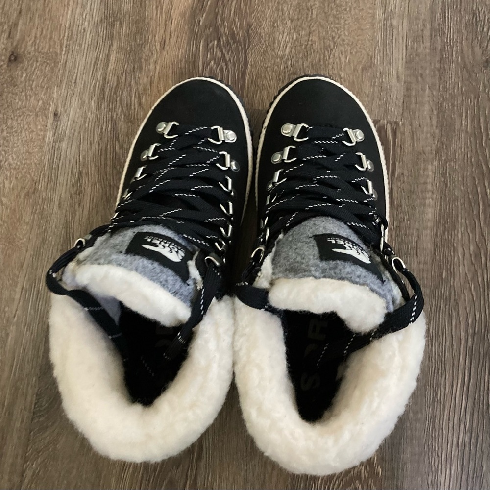 Sorel Out N About Conquest Waterproof Suede Boot Black - Picture 9 of 14